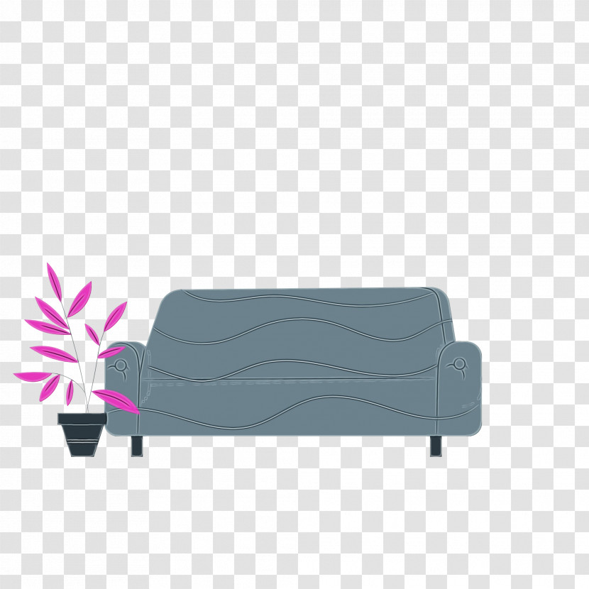 Couch Furniture Rectangle Purple Meter Transparent PNG