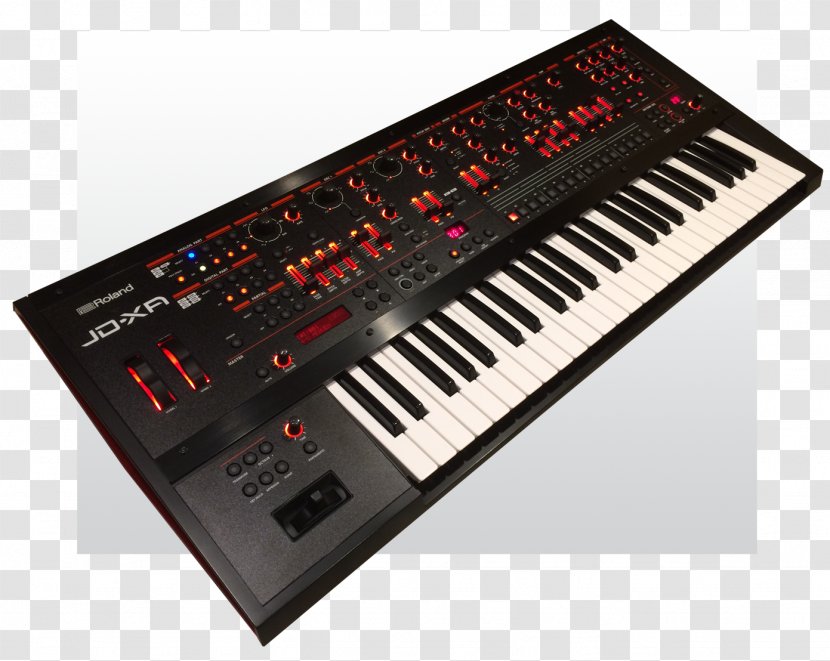 Roland JD-800 JD-XA Sound Synthesizers Musical Instruments Keyboard - Flower Transparent PNG