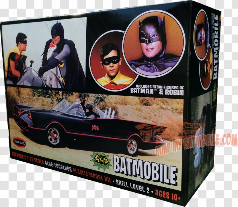 Batman Batmobile Robin Batcycle Scale - Model Car - Polar Lights Transparent PNG