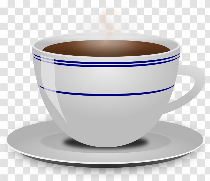 White Coffee Tea Cup Clip Art - Caffeine - Cliparts Black Transparent PNG
