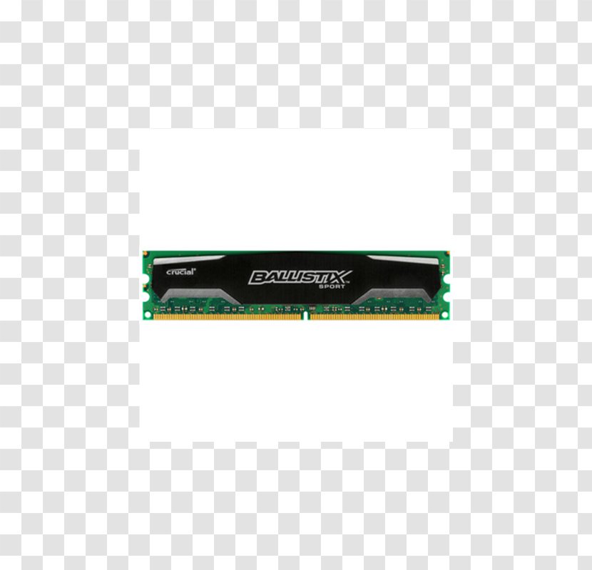 DIMM DDR2 SDRAM DDR3 Computer Memory Registered - Electronics Accessory - 8gb Ballistix Transparent PNG