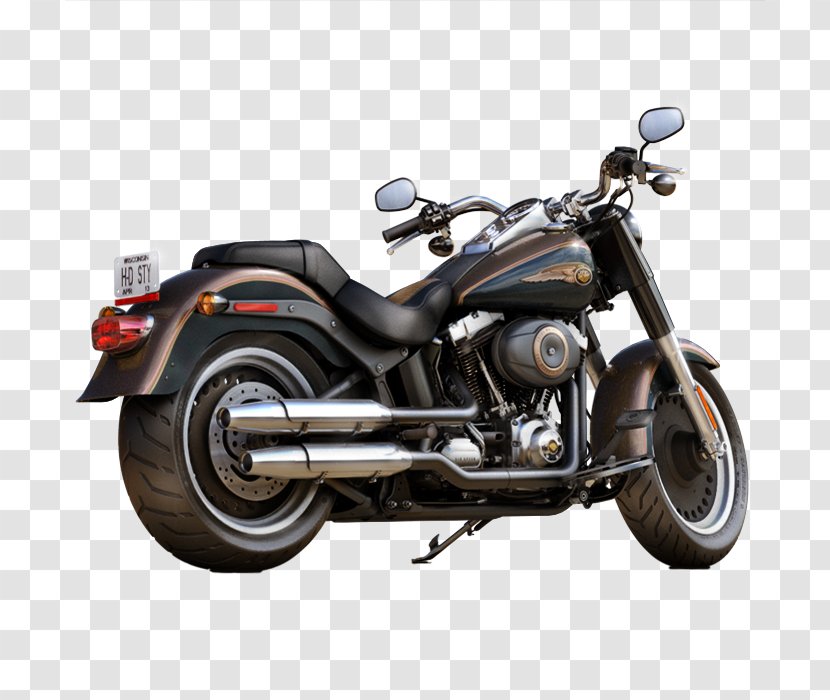 Cruiser Harley-Davidson Fat Boy Softail Motorcycle - Chopper Transparent PNG