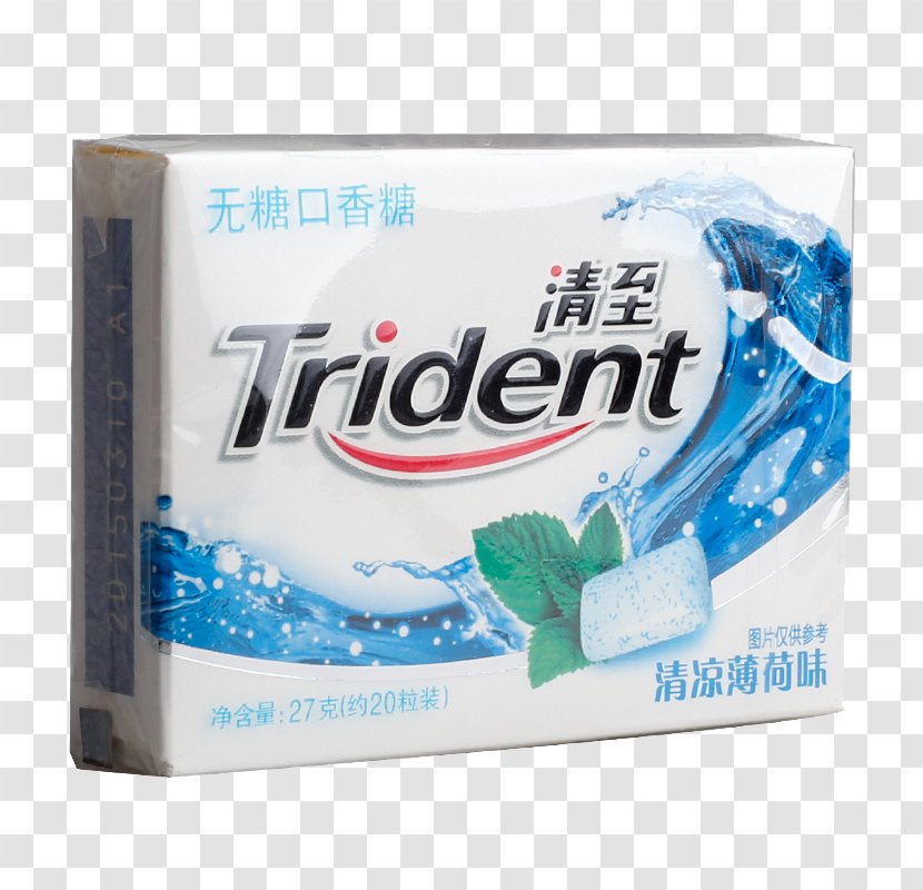 Chewing Gum Gummi Candy Bubble Trident Sugar - Xylitol - Physical Product To Clean Transparent PNG