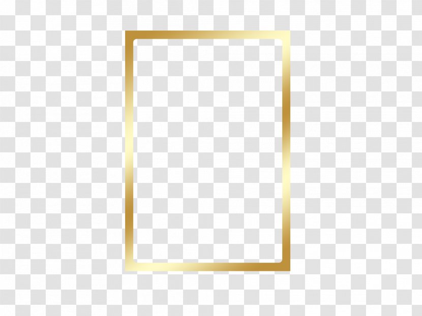 Square Area Angle - Gold Frame Transparent PNG