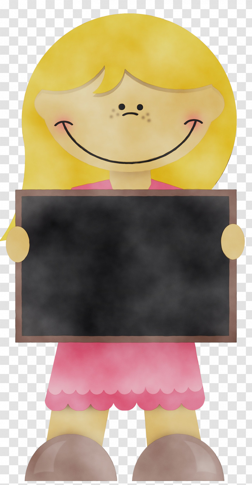 Facial Expression Cartoon Pink Yellow Smile Transparent PNG
