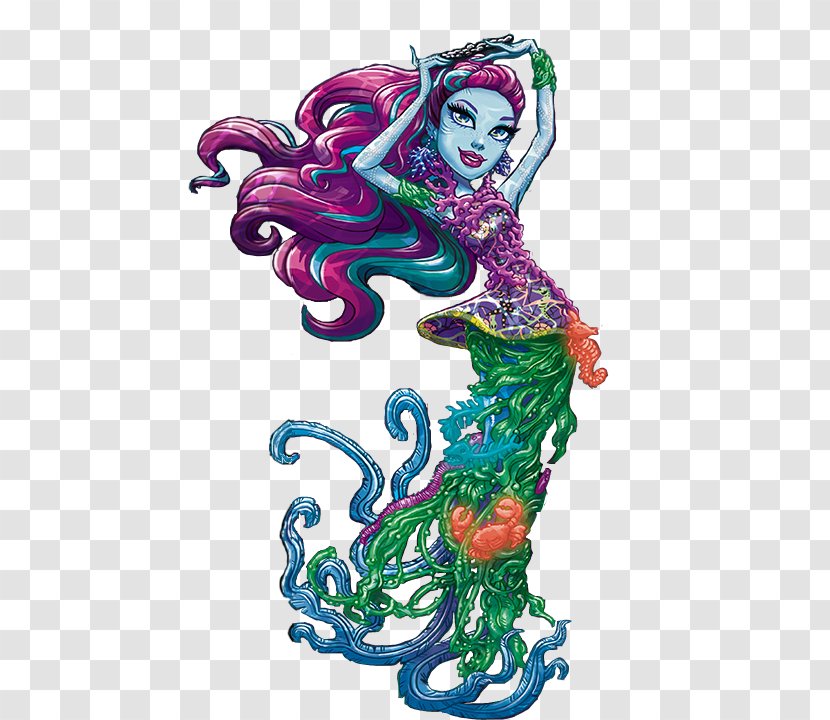 Ghoul Monster High Doll Ever After - Art - Reef Transparent PNG