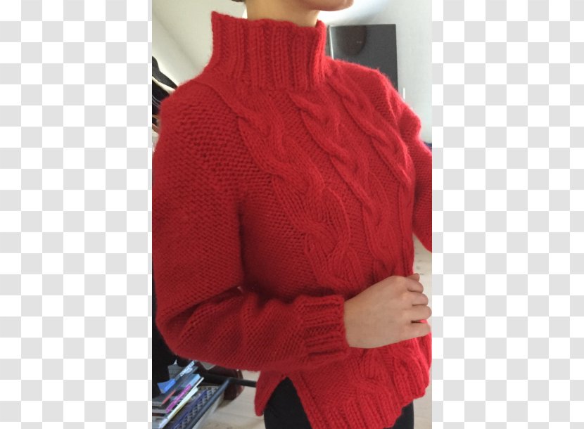 Woolen Sleeve Shoulder Yarn City - Red Ice Cream Transparent PNG