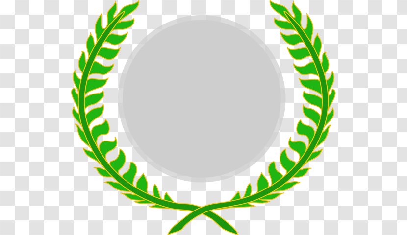Medal Peace Award Clip Art - Laurel Wreath - Silver Transparent PNG
