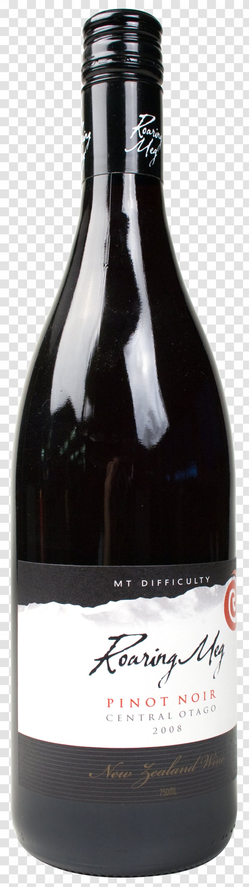 Liqueur Mount Difficulty Mt. Roaring Meg Pinot Noir 2013 Red Wine From New Zealand Dessert - Mushroom Currency Transparent PNG