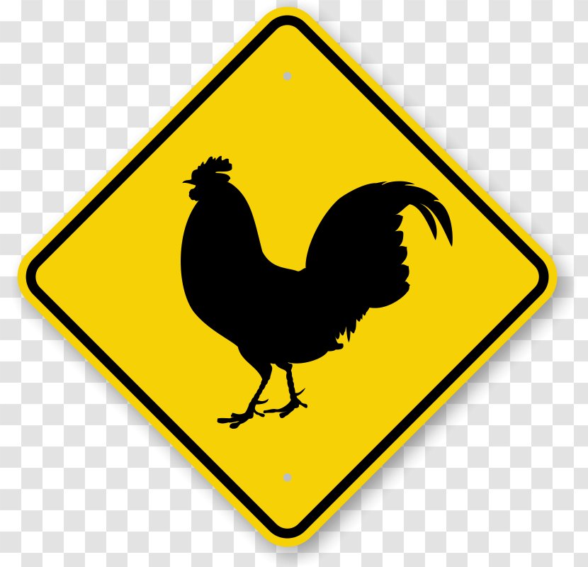 Traffic Sign Road Warning Driving - Agricultural Machinery - Hen Transparent PNG