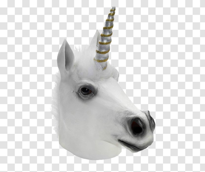 Unicorn Horse Head Mask Horn Transparent PNG
