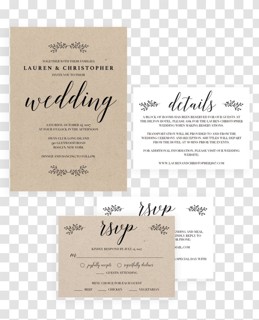 Wedding Invitation Convite Stationery Romance Film - Watercolor Transparent PNG