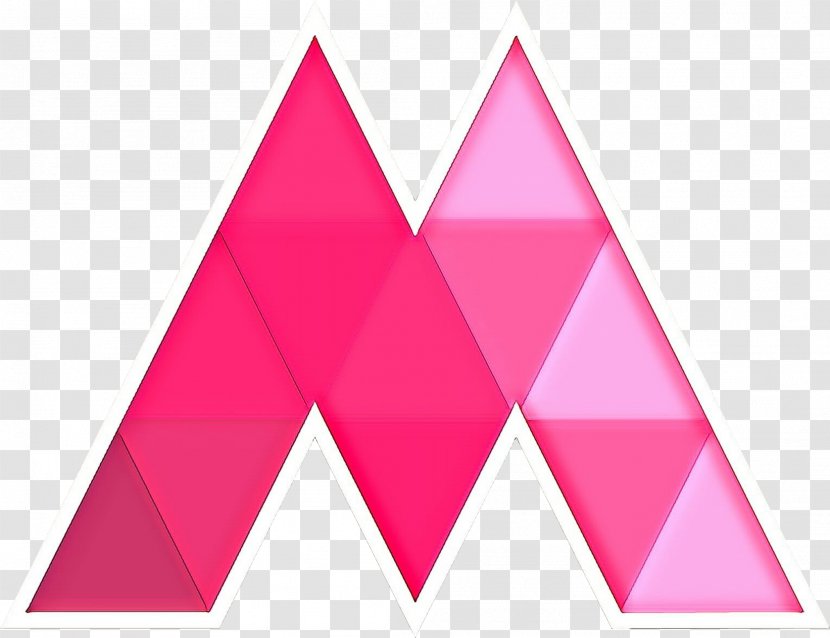 Pink Triangle Line Magenta - Logo Transparent PNG