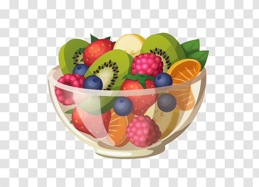 Vegetarian Cuisine Juice Clip Art Fruit Salad Chef - Berries - Bowl Transparent PNG