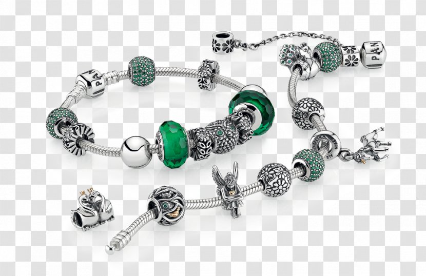 Pandora Charm Bracelet Jewellery Emerald - Shopping Transparent PNG
