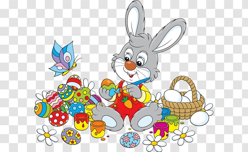 Easter Bunny Rabbit Drawing Clip Art - Leporids Transparent PNG