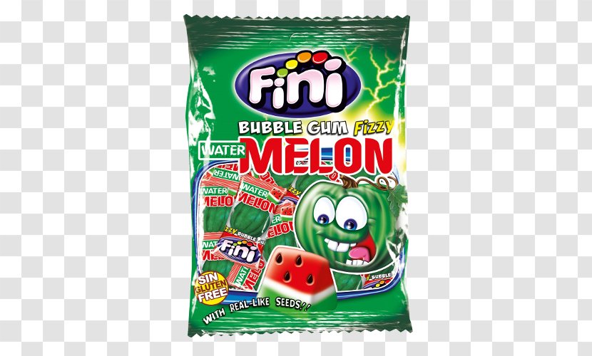 Chewing Gum Candy Bubble Halal Watermelon - Fruit - Melon Transparent PNG