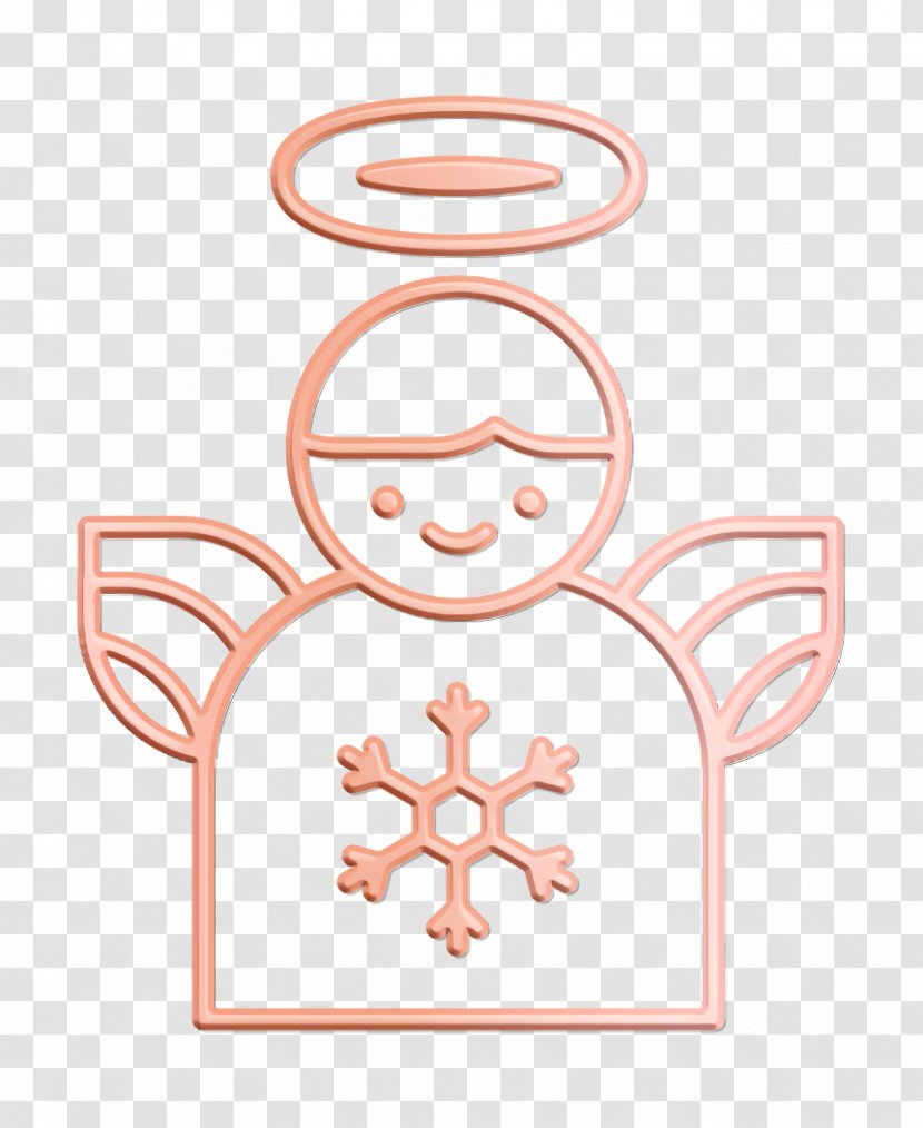 Angel Icon Christmas Decor - Snowflake - Pink Winter Transparent PNG