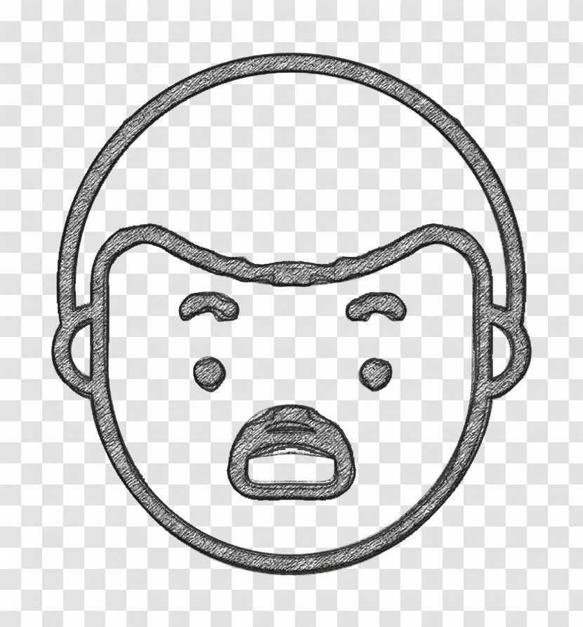 People Icon Fat Boy Shocked Icon Face Icon Transparent PNG