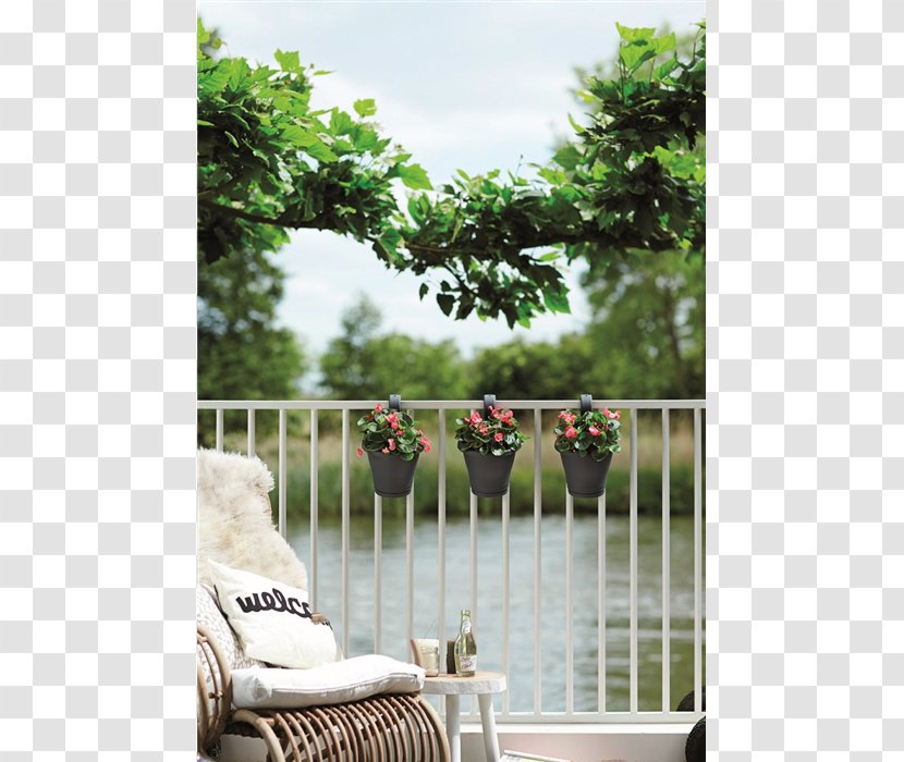 Flowerpot Balcony Garden Guard Rail Flower Box - Gardening Transparent PNG