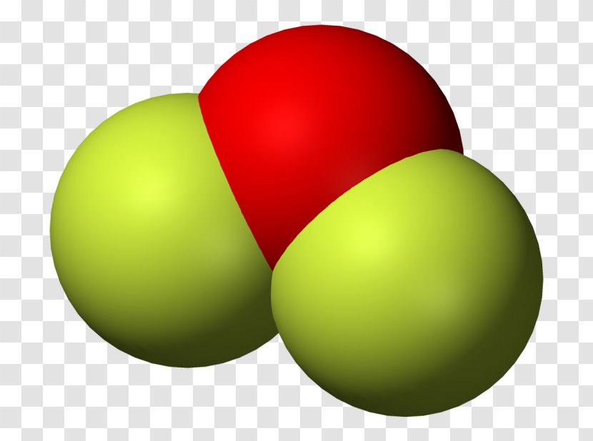 Oxygen Difluoride Molecule Fluoride Chemistry - Bent Molecular Geometry Transparent PNG