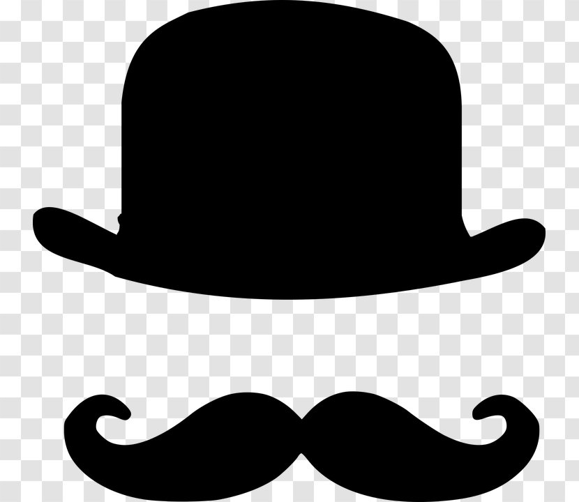 T-shirt Moustache Bowler Hat Top Transparent PNG