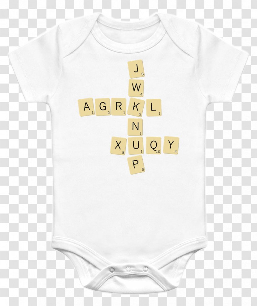 Baby & Toddler One-Pieces Pac-Man Onesie Video Game T-shirt - Tshirt - Scrabble Alphabet Transparent PNG
