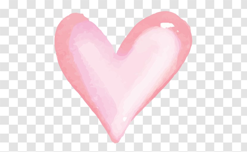 Heart Love - Water Color Transparent PNG