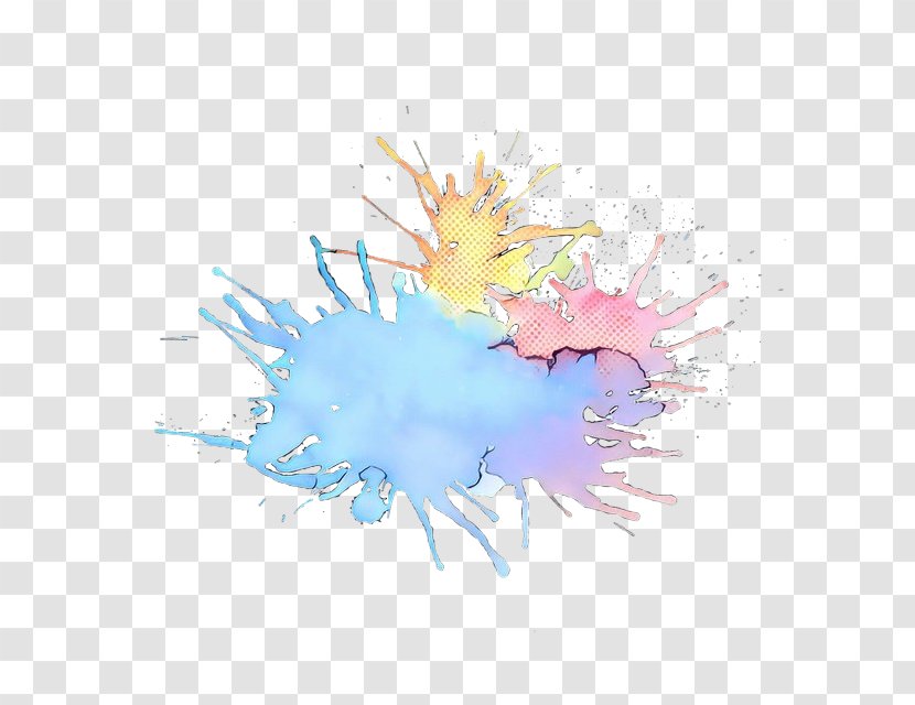Watercolor Cartoon - Painting - Feather Paint Transparent PNG