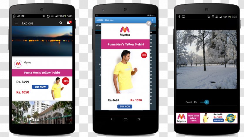 Feature Phone Smartphone Advertising Interstitial Webpage Behavioral Retargeting - Myntra Transparent PNG