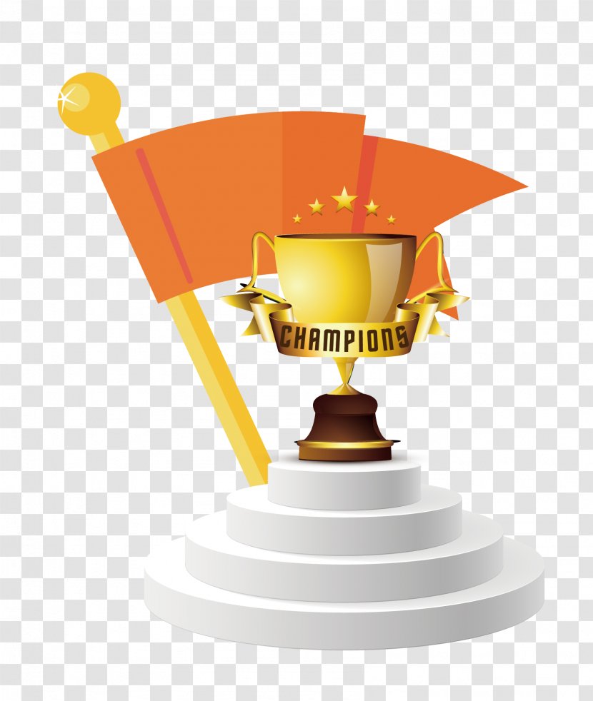 Vector Cartoon Logo Championship Podium - Champion - Drawing Transparent PNG