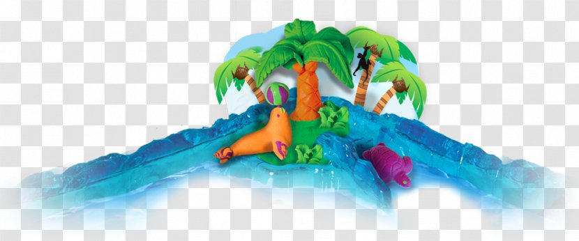 Paradise Island Kinetic Sand Toy Game - Floating Transparent PNG