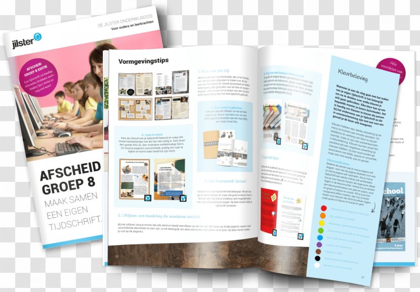 Magazine Mockup Jilster B.V. Brochure - Online - Design Transparent PNG