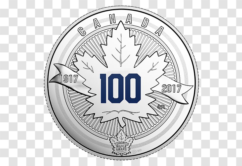 2017–18 Toronto Maple Leafs Season National Hockey League Canada Coin - Organization - 100 Anniversary Transparent PNG