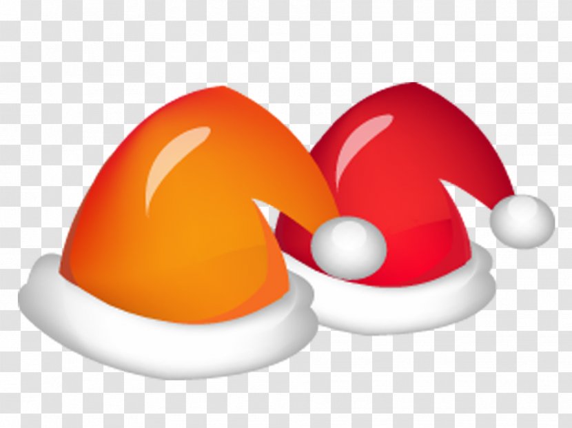 Designer Hat - Orange - Cute Christmas Transparent PNG