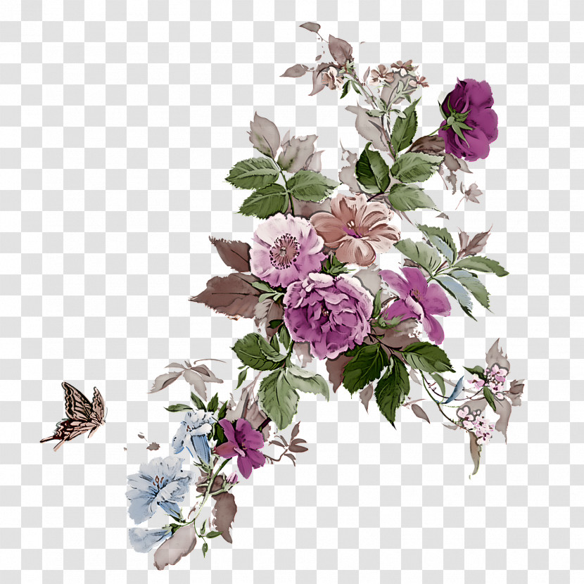 Flower Plant Lilac Branch Cut Flowers Transparent PNG