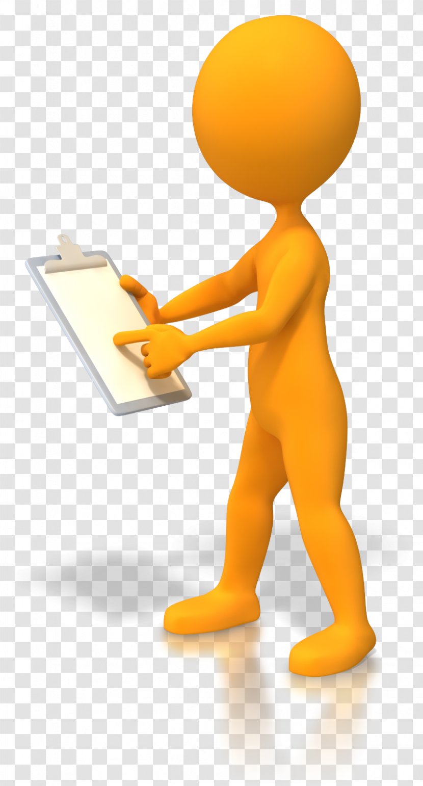 Animation Clipboard Stick Figure Clip Art - Standing - Management Transparent PNG