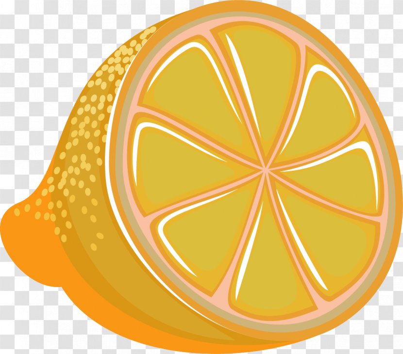 Lemon Fruit - Symbol - Vector Painted Transparent PNG