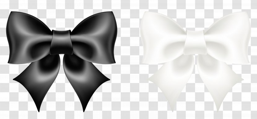 Black And White Bow Tie - Monochrome Photography - Clipart Picture Transparent PNG