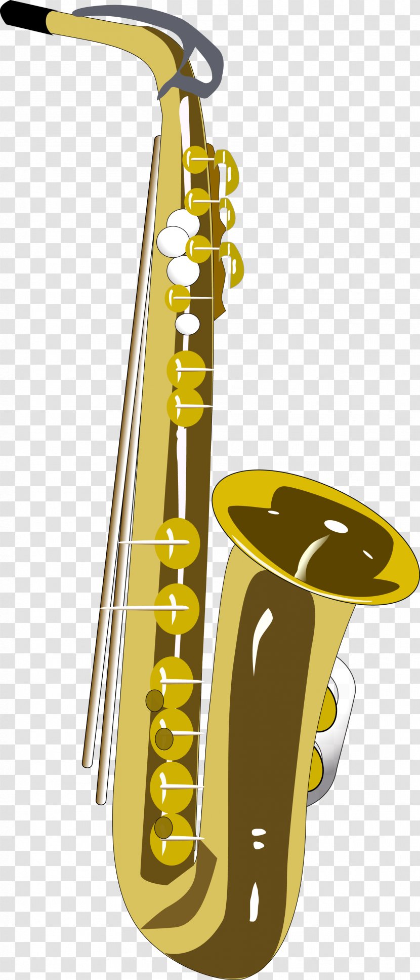 Alto Saxophone Cartoon Clip Art - Flower - Vector Speaker Transparent PNG