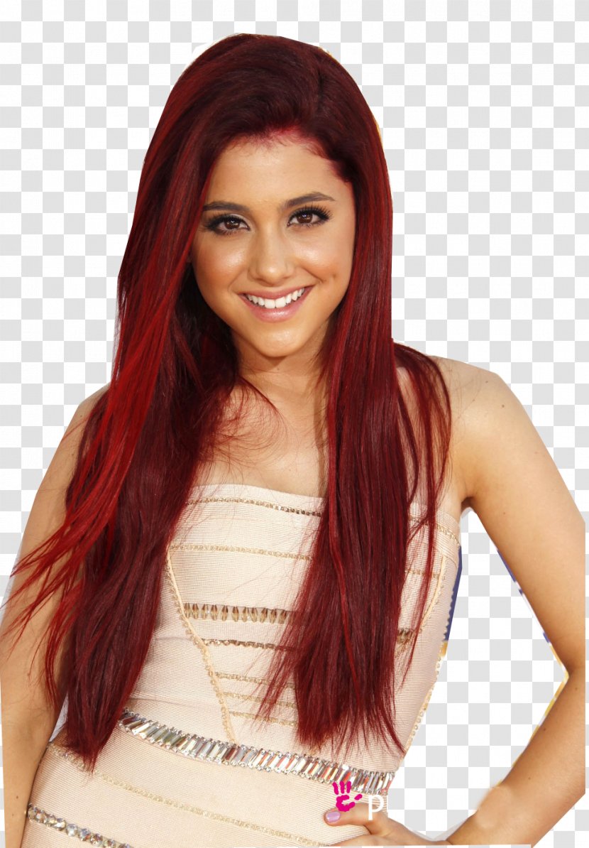 Ariana Grande Hair Coloring Human Color Hairstyle - Heart Transparent PNG