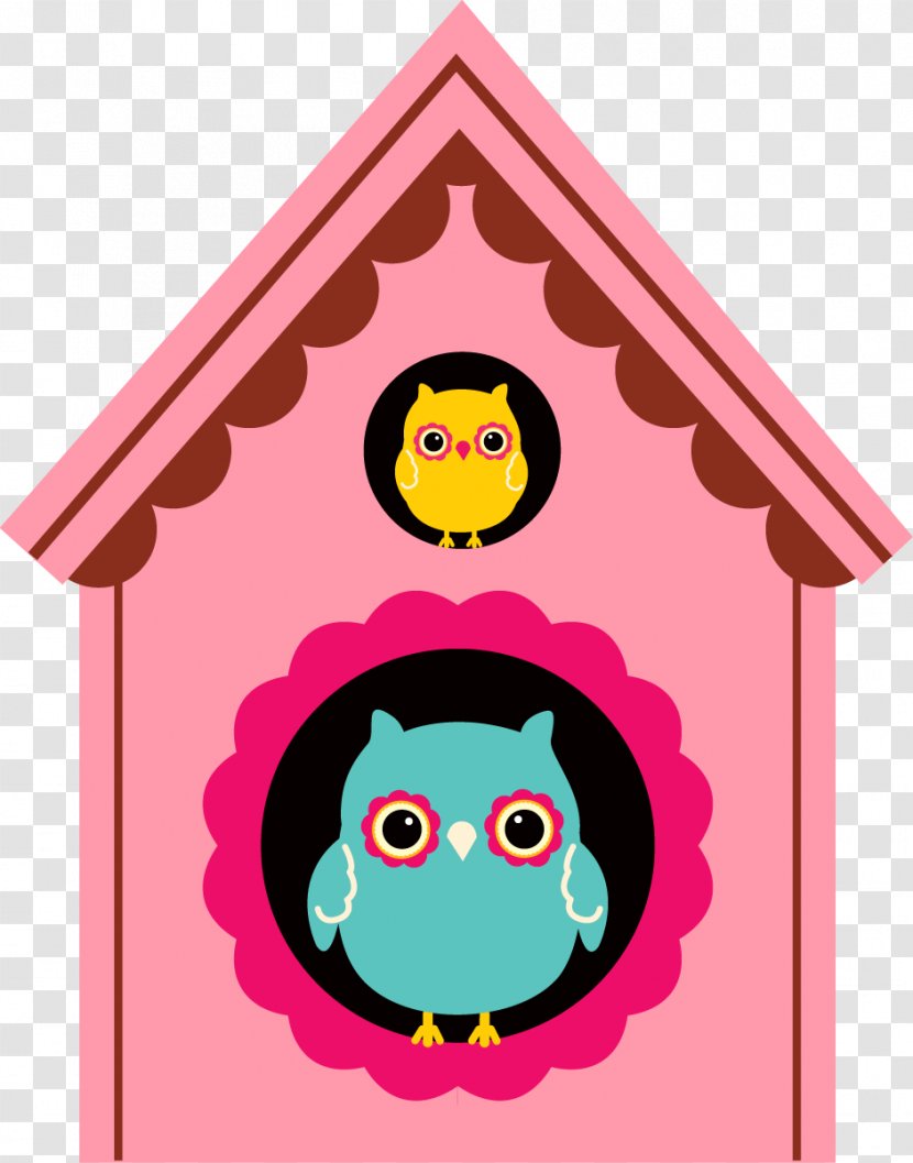 Little Owl Clip Art Bird Image - Magenta - Chal Transparent PNG