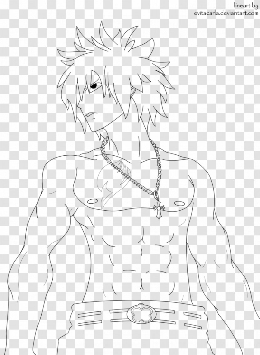 Line Art Gray Fullbuster Drawing Character Sketch - Cartoon Transparent PNG