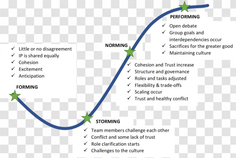 Tuckman's Stages Of Group Development Business Teamwork Leadership - Entrepreneurship Transparent PNG