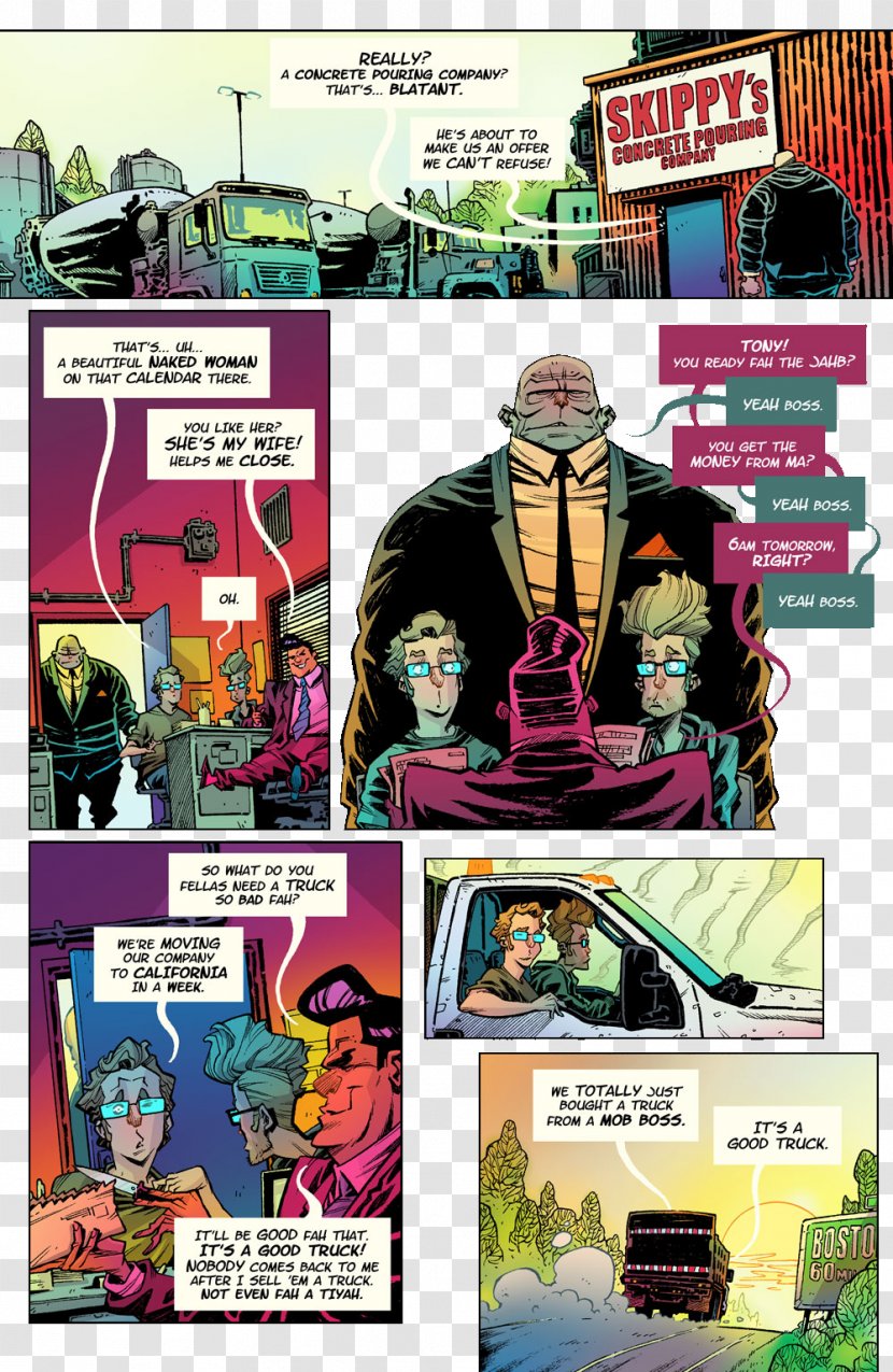 Comics Superhero Cartoon - Fictional Character - Comic Book Page Transparent PNG
