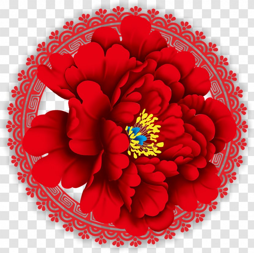 Business Lifestyle - Flowering Plant - Peony Border Transparent PNG