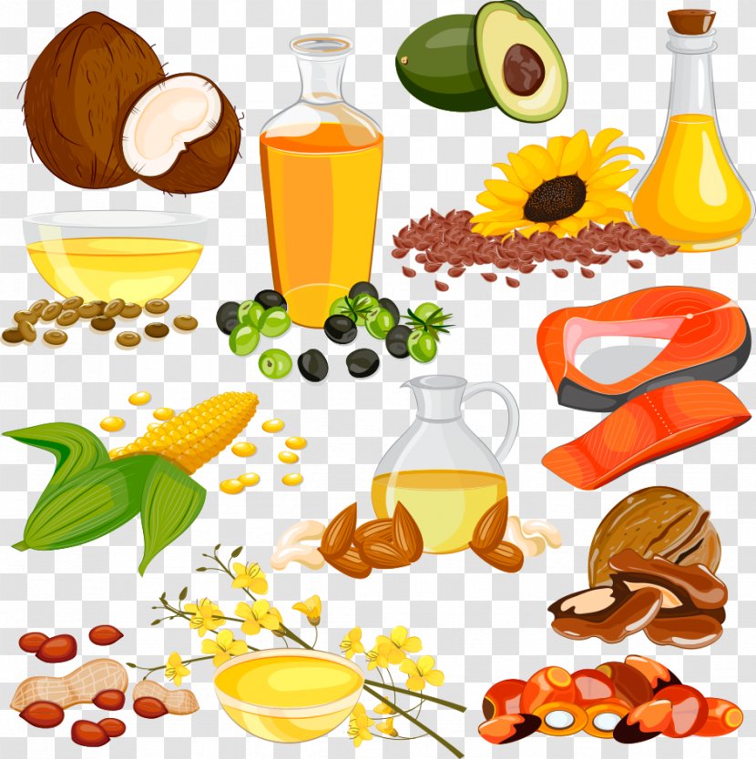Cooking Oil Unsaturated Fat Clip Art - Colza - Vector Food And Transparent PNG