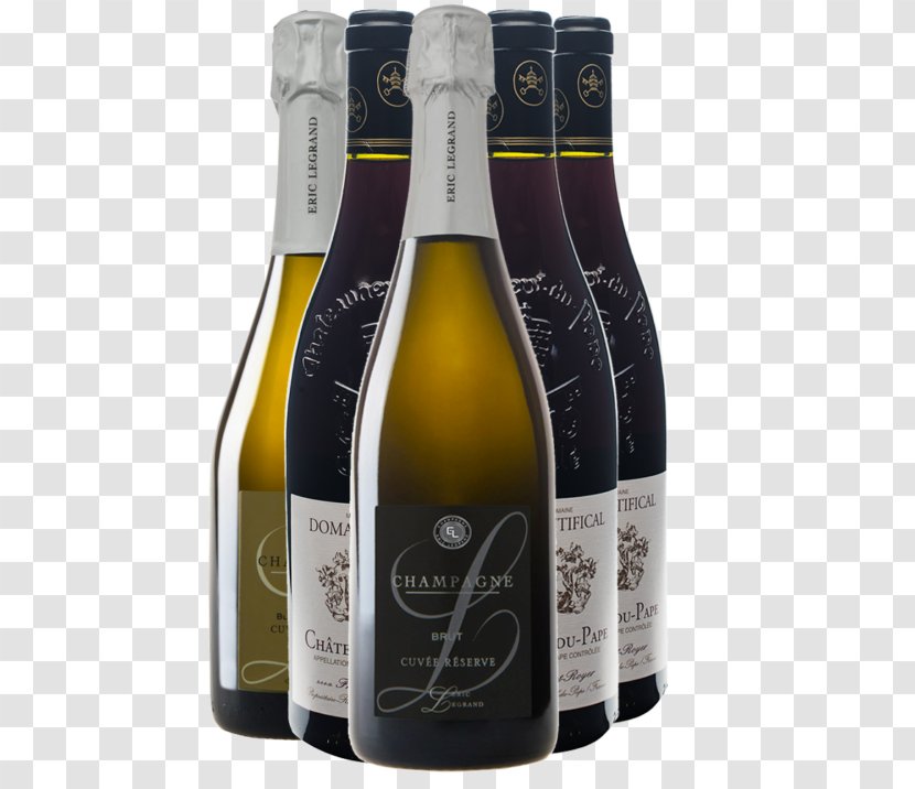 Champagne Wine Liqueur Bottle - Sparkling Transparent PNG