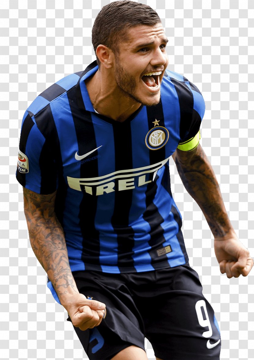 Mauro Icardi Inter Milan Football Player A.C. ChievoVerona - Ball Game - Footy Render Transparent PNG