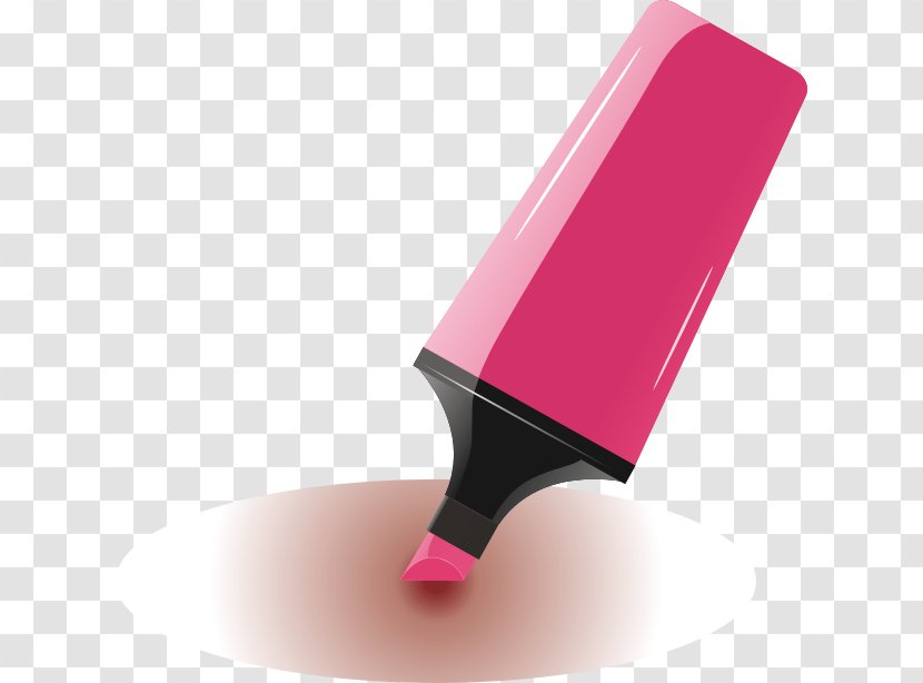 Pink Watercolor Painting Pen - Gratis Transparent PNG